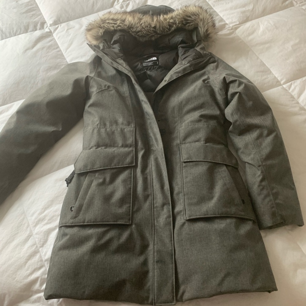 The Northface Grey Down Parka